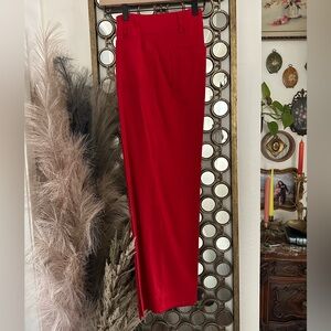 RED 💄The Colette Wide Leg Linen Pants Size 27